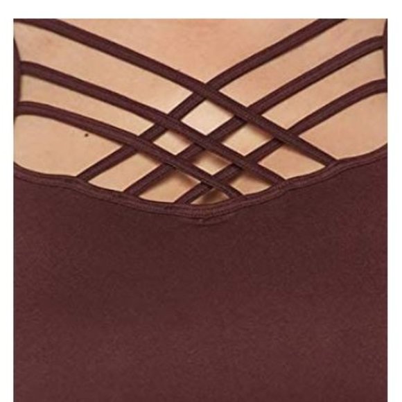 Seamless Triple Criss-Cross Front Cami - Picture 3 of 4